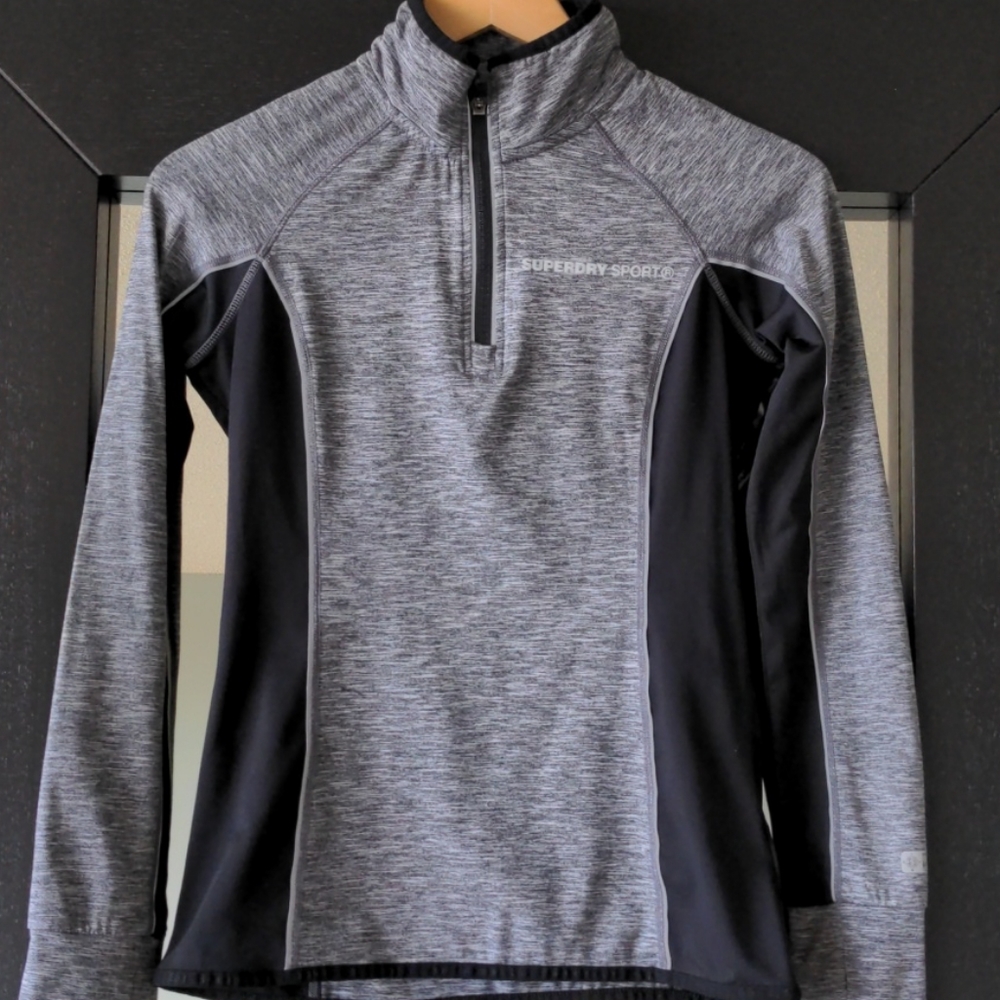 SUPERDRY SPORTS Half Zip Sweatshirt size M